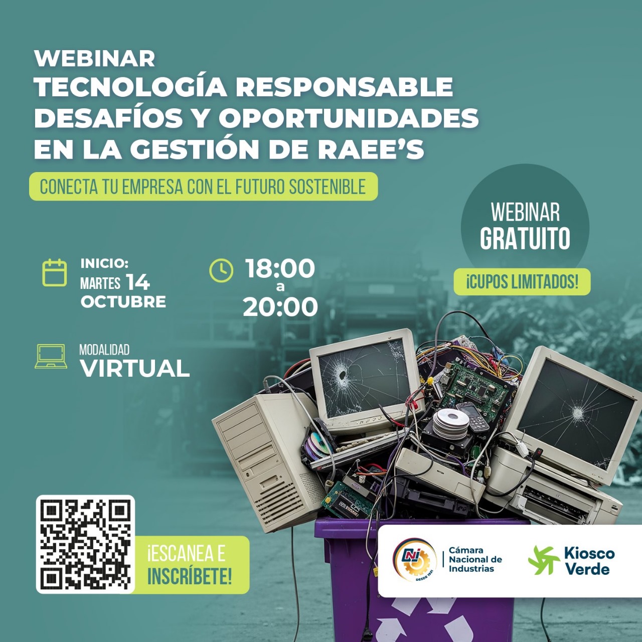 CURSO VIRTUAL DE GESTIÓN OPERATIVA DE RESIDUOS DE APARATOS ELECTRICOS Y ELECTRONICOS